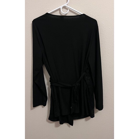 Emery Rose Sequence wrap Blouse - Picture 5 of 6